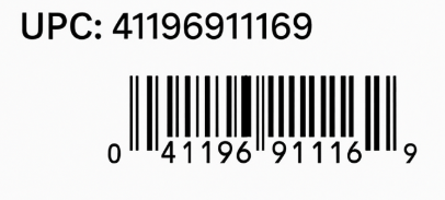 41196911169 barcode