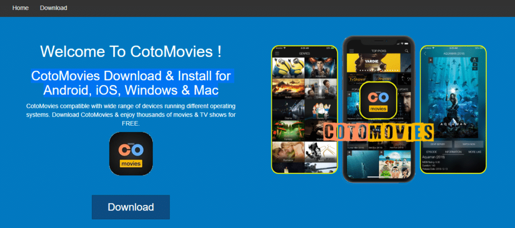 Download CotoMovies App/Apk for Android, Windows and iOS 2020. CotoMovies App and Apk for Android, iOS, Windows and Mac homepage.