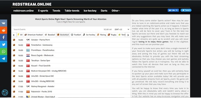 10 Stream2Watch Alternative- Best Live Sports Streaming Platforms RedStream